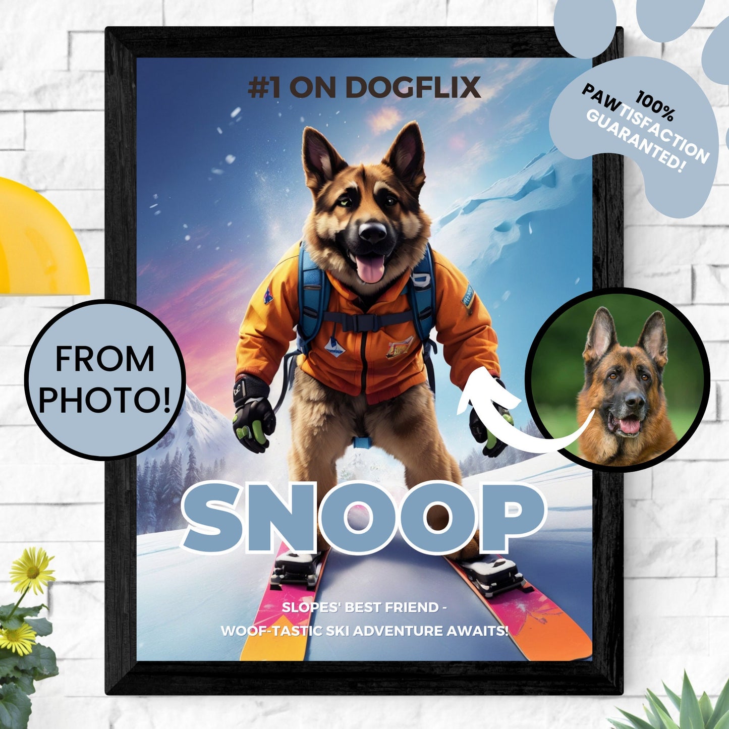 Digital Personalized Pet Movie Poster