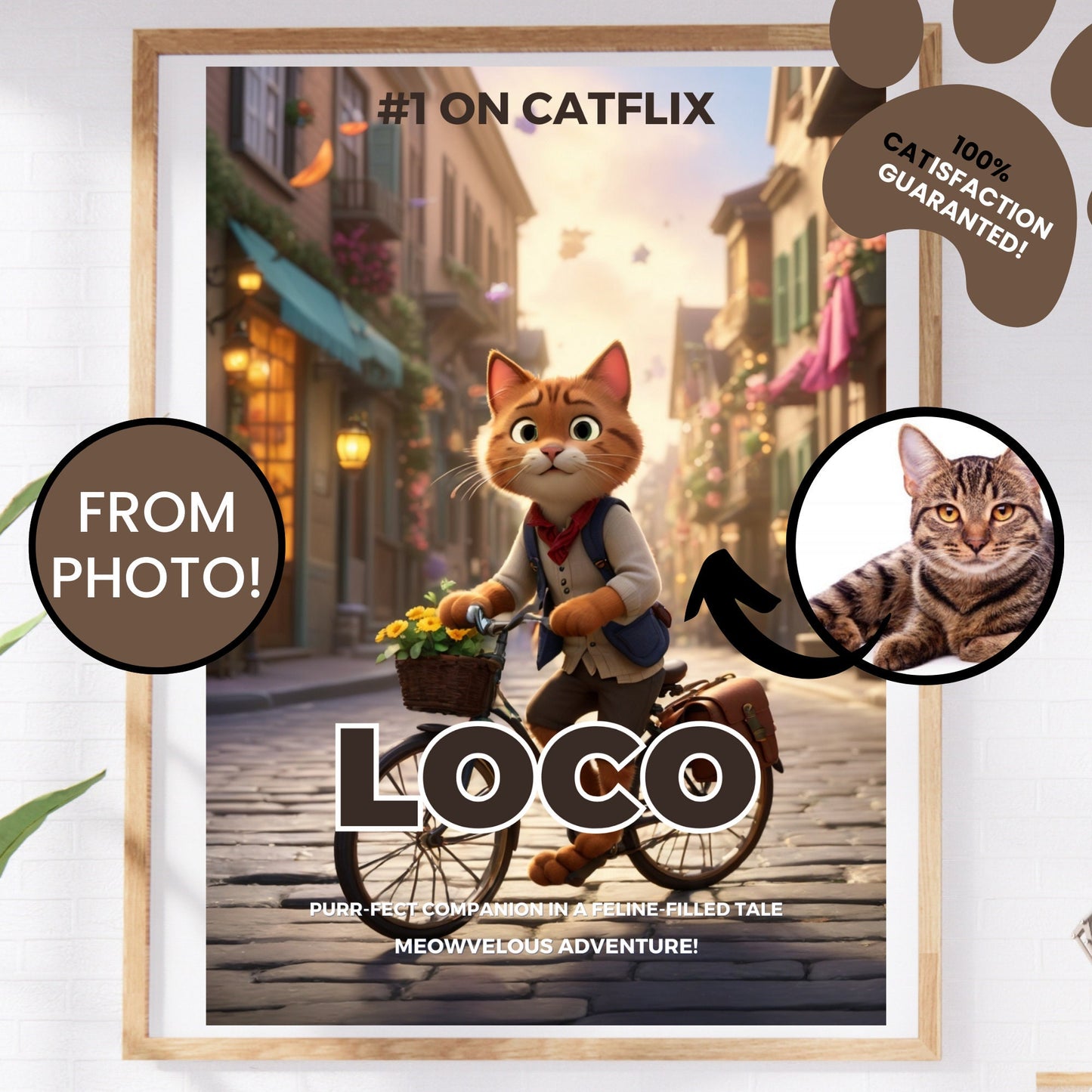 Digital Personalized Pet Movie Poster